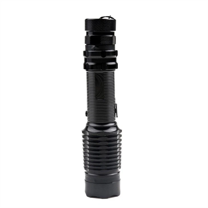 Long Aluminum Electric Shock Stun Gun With Flashlight
